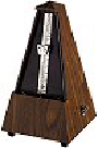 Metronome--Wittner Standard Plastic  131 - 855-131 - Walnut Grain w/Bell