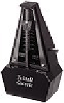 Metronome--Wittner Taktell Classic  161 - 829-161 - Black/Silver w/o Bel