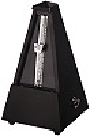 Metronome--Wittner Standard Wood  806 - 806 - Ebony Gloss - w/o Bell