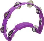 Tambourine--solo Crescent  Purple - Purple - Crescent