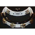 Tambourine--drum Set  White - White W/ Nickel Jing - Crescent