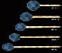 Mallets--ip  Soloist Ip300 - M-hard Yarn/rubber C - Birch Handles