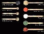 Mallets--ip  James Ross Ip905 - Bright Poly - Rattan Handles