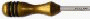 Baton--Mollard  Lancio - 12" Carbon Fiber/whi - Aluminum/gold Handle