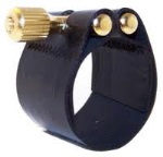 Ligature--bass Clar  Rovner Standard - 1-screw - Dark/fabric