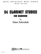 24 Clarinet Studies For Beginners by Polatschek Victor for Clarinet Method