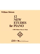 12 New Etudes For Piano by Bolcom WIlliam for Piano