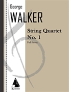 String Quartet No. 1 by Walker George for Study Score