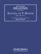 SONATA OP. 120 NO. 1 IN F MINOR by Brahms Johannes - Rousseau Eugene - for Alto Saxophone and Piano