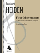 4 Movements by Heiden Bernhard for Saxophone Quartet