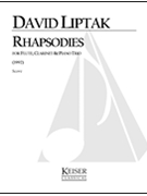 Rhapsodies by Liptak David for Full Score