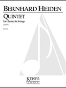 Clarinet Quintet by Heiden Bernhard for Full Score