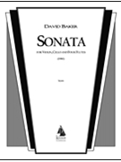 Sonata for Violin Cello and Four Flutes by Baker David for Full Score