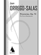 Presencias Op. 72 by Orrego-Salas Juan for Score