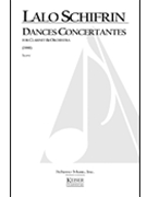 Dances Concertantes for Clarinet and Orchestra by Schifrin Lalo for Full Score