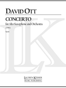 Saxophone Concerto by Ott David for Score