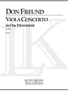 Viola Concerto in One Movement by Freund Don for Full Score