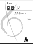 Cello Concerto by Gerber Steven R for Full Score