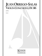Violin Concerto Op. 86 by Orrego-Salas Juan for Full Score