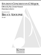 Student Concerto No. 2 Op. 13 in G Major by Seitz Friedrich for Full Score