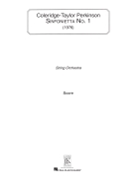 Sinfonietta No. 1 by Perkinson Coleridge-Taylor for Full Score