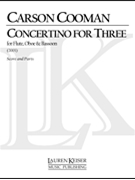 Concertino for Three by Cooman Carson for Score and Parts