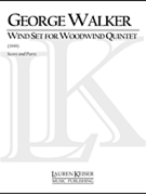 Wind Set for Woodwind Quintet by Walker George for Score and Parts