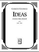 Ideas: Short Etudes for Solo Oboe Book II by Cooman Carson for