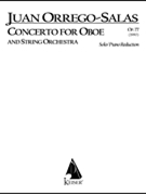 Concerto for Oboe and String Orchestra Op. 77 by Orrego-Salas Juan for