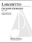 Larghetto by Giordani Giuseppe - Rousseau Eugene - for