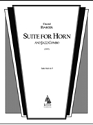 Suite for Horn and Jazz Combo by Baker David for