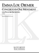 Concerto in One Movement for Piano and Orchestra (single performance score) by Diemer Emma Lou for Score