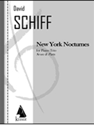 New York Nocturnes by Schiff David for Score and Parts