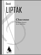 Chaconne by Liptak David for Score and Parts