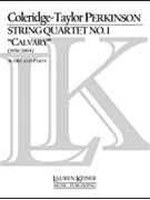 String Quartet No. 1 by Perkinson Coleridge-Taylor for Score and Parts