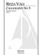 Calligraphy No. 5 by Vali Reza for