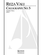 Calligraphy No. 5 by Vali Reza for