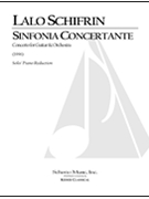 Sinfonia Concertante for Guitar and Orchestra (Piano Reduction) by Schifrin Lalo for