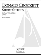 Short Stories for Flute Viola and Harp by Crockett Donald for Score and Parts