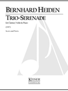 Trio-Serenade for Clarinet Violin and Piano by Heiden Bernhard for Score and Parts