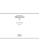 Mementos 1: Vox by Dietz Brett William for Score and Parts