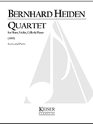 Quartet by Heiden Bernhard for Instrument Quartet