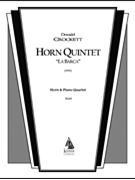 Horn Quintet La Barca by Crockett Donald for Score and Parts
