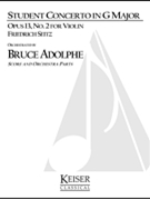 Student Concerto No. 2 Op. 13 in G Major by Seitz Friedrich for