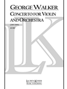 Concerto for Violin and Orchestra by Walker George for Full Score