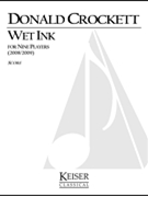 Wet Ink for 9 Players by Crockett Donald for Full Score