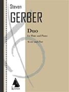 Duo for Flute and Piano by Gerber Steven for