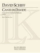 Canti Di Davide by Schiff David for
