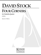 Four Corners for Marimba Quartet by Stock David for