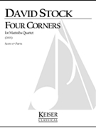 Four Corners for Marimba Quartet by Stock David for